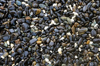 koh hin ngam satun ilinde Tayland, renkli çakıl yığını.