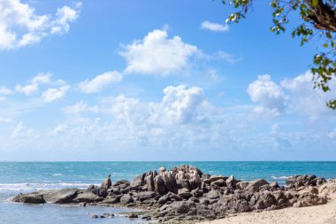 Tayland, Rayong 'daki Koh Mun Nok plajı.