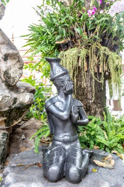 Thai hermit exercise Wat Pho, Thailand