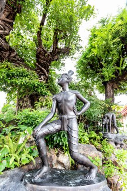 Thai hermit exercise Wat Pho, Thailand