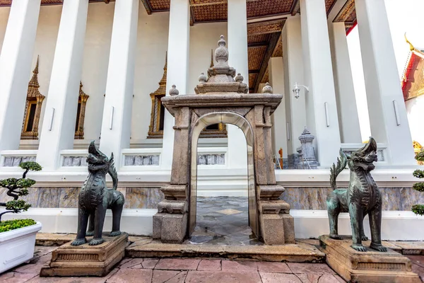 Bangkok Tayland Wat Pho Genel Tapınağında Tay Mimari — Stok fotoğraf