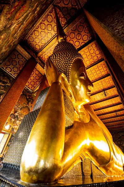 Buddha Statue Symbol Wat Pho Public Temple Bangkok Thailand — Fotografia de Stock