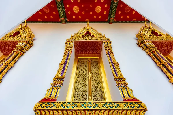 Thai Stil Muster Design Handarbeit Auf Holz — Stockfoto