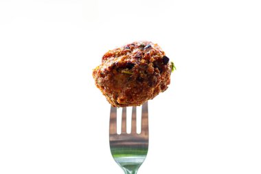 Fried spicy pork ball salad ( Laab Moo Tod)