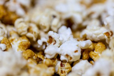 Bowl of popcorn isolatated on a background 