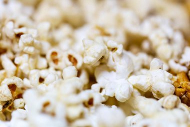 Bowl of popcorn isolatated on a background 