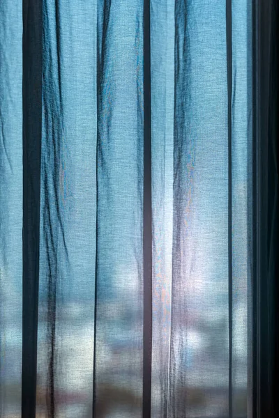 Some Curtains Were Hung Windows — Fotografia de Stock