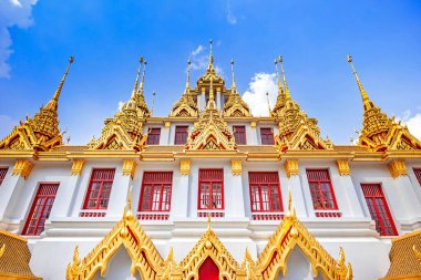 Wat Ratchanatdaram (Loha Prasat) Bangkok, Tayland.