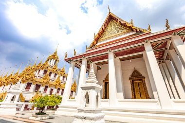 Wat Ratchanatdaram (Loha Prasat) Bangkok, Tayland.
