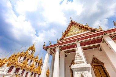 Wat Ratchanatdaram (Loha Prasat) Bangkok, Tayland.
