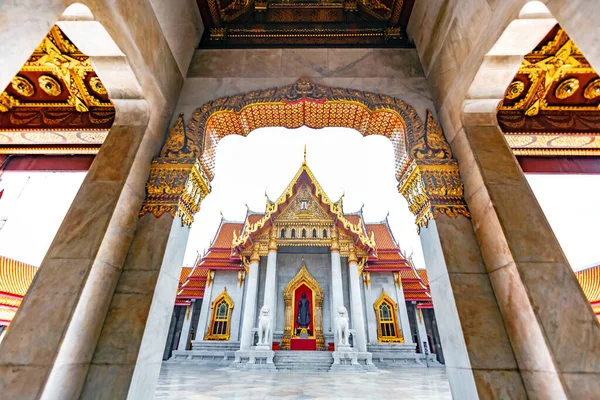 Marble Temple Wat Benchamabophit Bangkok Thailand — Stock Photo, Image