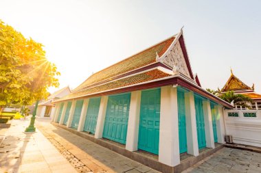 Bangkok, Tayland Wat Pho genel tapınağında Tay mimari.