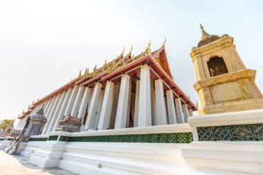 Bangkok, Tayland Wat Pho genel tapınağında Tay mimari.