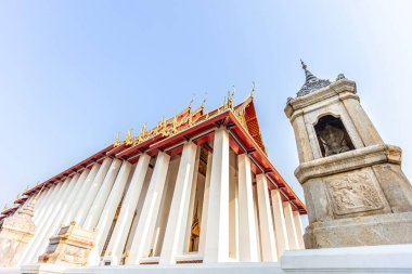 Bangkok, Tayland Wat Pho genel tapınağında Tay mimari.