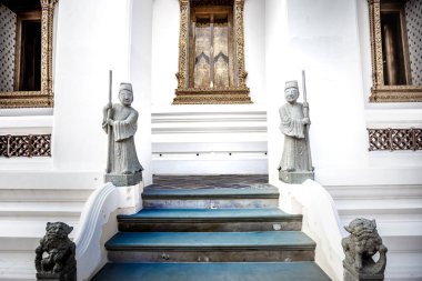 Bangkok, Tayland Wat Pho genel tapınağında Tay mimari.