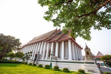 Bangkok, Tayland Wat Pho genel tapınağında Tay mimari.