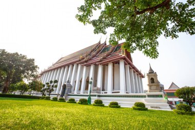 Bangkok, Tayland Wat Pho genel tapınağında Tay mimari.