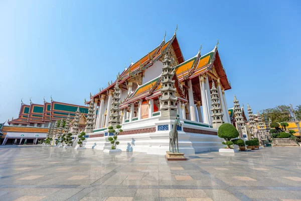 Architettura Thailandese Wat Pho Tempio Pubblico Bangkok Thailandia — Foto Stock