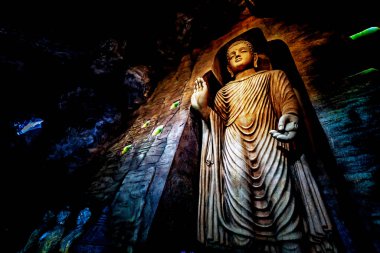 Wat Saket, Altın Dağ Tapınağı, Bangkok, Tayland.