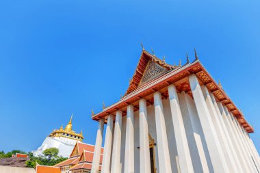 Wat Saket, Altın Dağ Tapınağı, Bangkok, Tayland.