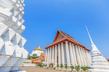 Wat Saket, Altın Dağ Tapınağı, Bangkok, Tayland.