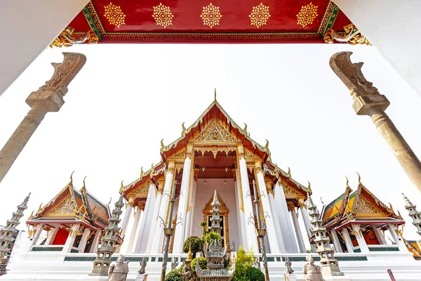 Tajskiej Architektury Publicznych Świątyni Wat Pho Bangkok Tajlandia — Zdjęcie stockowe