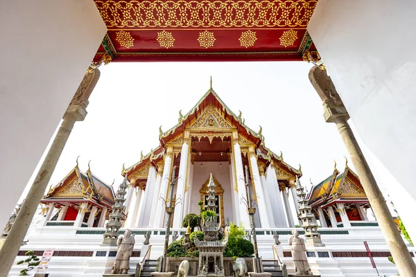 Thai Architektur Wat Pho Öffentlicher Tempel Bangkok Thailand — Stockfoto