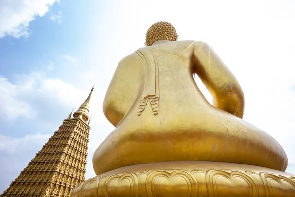 Wat Phai Lom Een Beroemde Tempel Gelegen Bang Ban District — Stockfoto