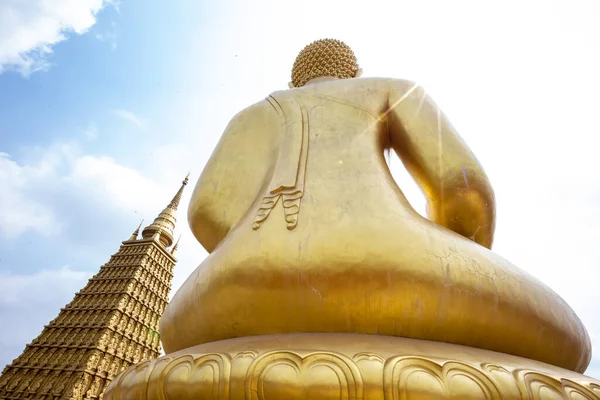 Wat Phai Lom Een Beroemde Tempel Gelegen Bang Ban District — Stockfoto