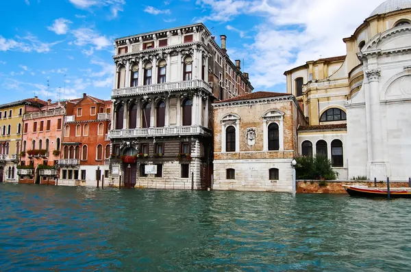 Pohled na Benátky canal Grande, Benátky, Itálie — Stock fotografie
