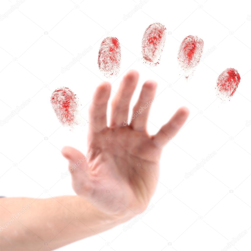 Hand and fingerprints
