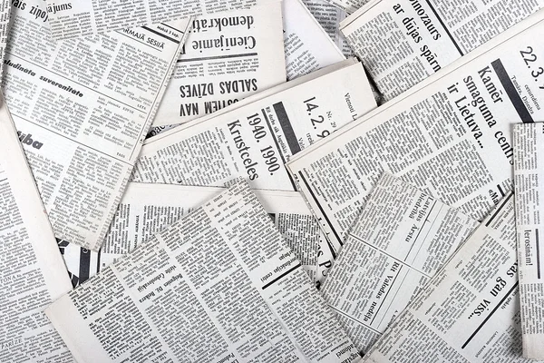 오래 된 빈티지 신문의 배경 — 스톡 사진