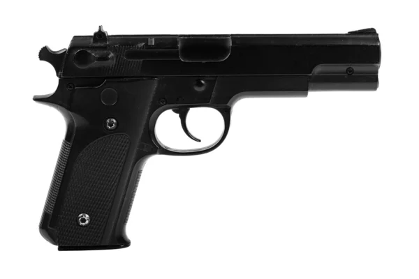 하얀 배경에 고립된 총 — 스톡 사진