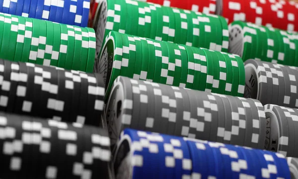 Poker fişleri — Stok fotoğraf