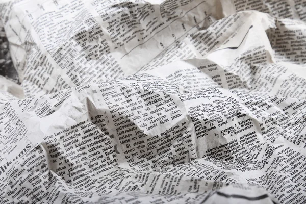 배경 오래 된 구겨진 신문 — 스톡 사진