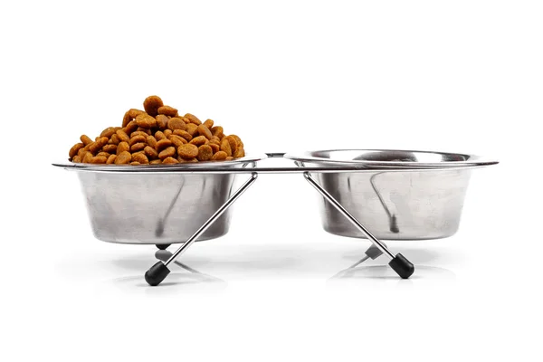Pet food bowl isolated on white background — Stock Photo, Image