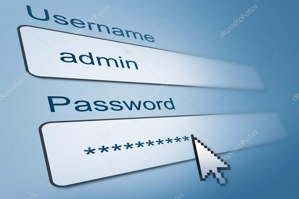 login with username and password in internet browser