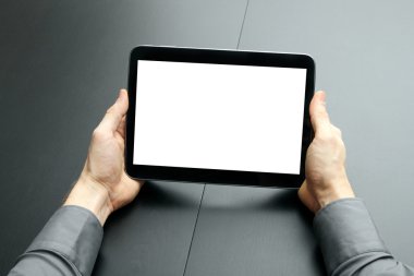 işadamı holding boş dijital tablet