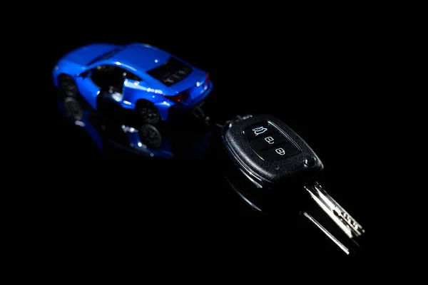 Buy New Car Rental Leasing Automobile Model Remote Key Black — Foto Stock