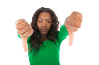 başparmak aşağı dönük