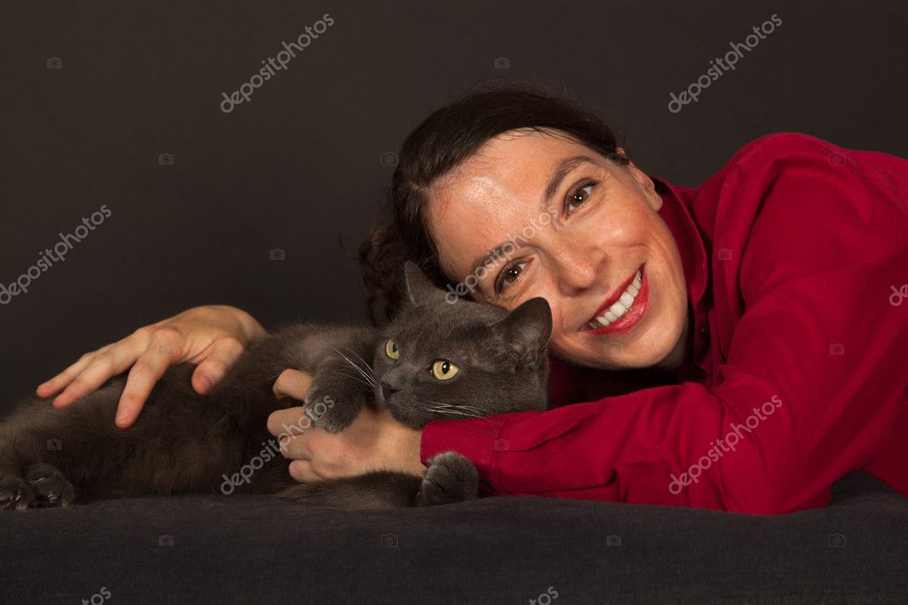 Frau fickt katze