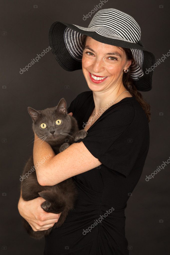 Frau fickt katze