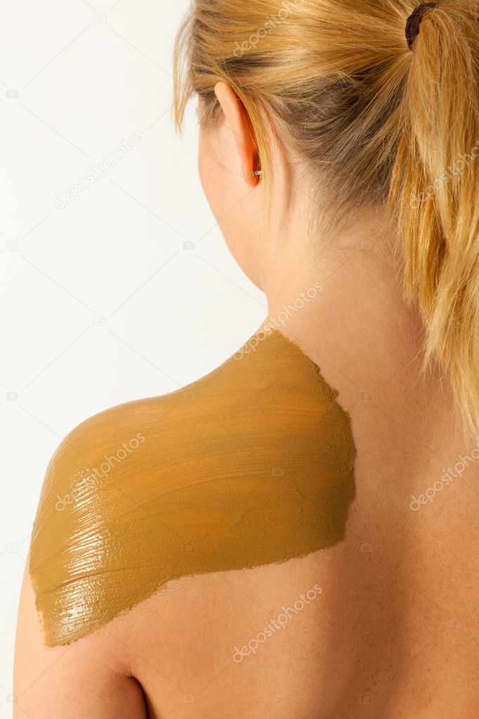 The young naked is treated with healing earth Stock Photo by ©elbepictures 43698965 The young naked is treated with healing earth Stock Photo by ©elbepictures 43698965
