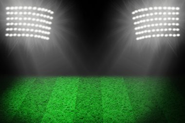 yeşil çim futbol sahası