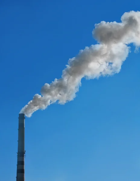 Smoke from a pipe — Stock Photo, Image