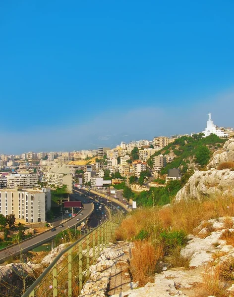 Capital of Lebanon - Beirut from height — Stock Photo, Image