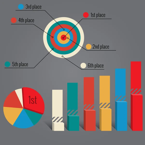 Elementos de infografía — Vector de stock