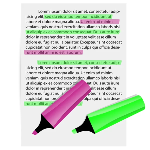 Kağıt sayfası iki işaretleri