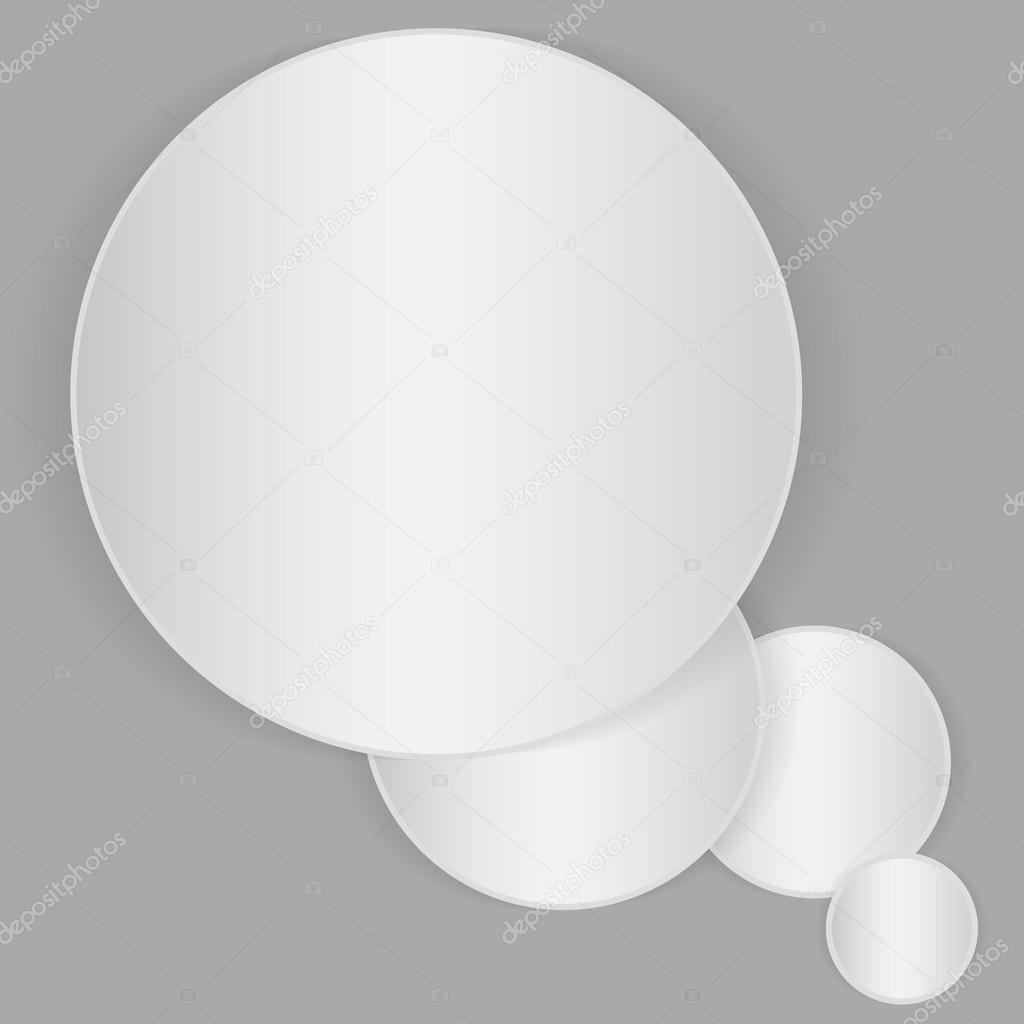 White circle paper sheet