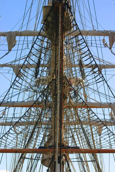 Masten av en tall ship — Stock fotografie